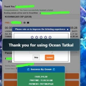 Ocean Tatkal Autofill Extension